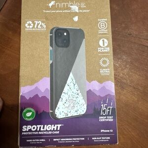 Spotlight Protective Recycled Case - Black for iPhone 13